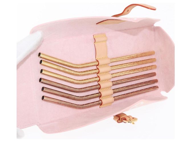 LOUIS VUITTON Pochette Etoui 6 Cannucce Monogram Rosa GI0621 LV Auth 156366SM - vista 27