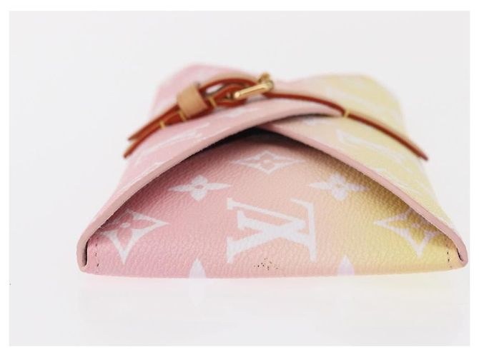 LOUIS VUITTON Pochette Etoui 6 Cannucce Monogram Rosa GI0621 LV Auth 156366SM - vista 3