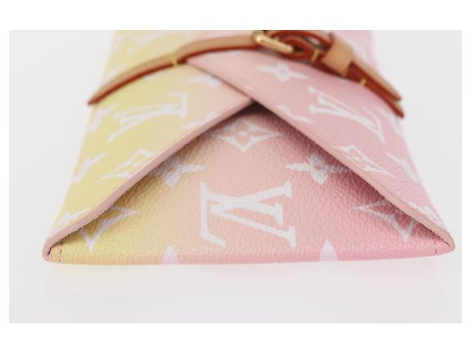 LOUIS VUITTON Pochette Etoui 6 Cannucce Monogram Rosa GI0621 LV Auth 156366SM - vista 5
