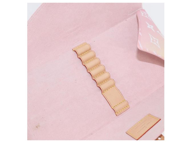 LOUIS VUITTON Pochette Etoui 6 Cannucce Monogram Rosa GI0621 LV Auth 156366SM - vista 9