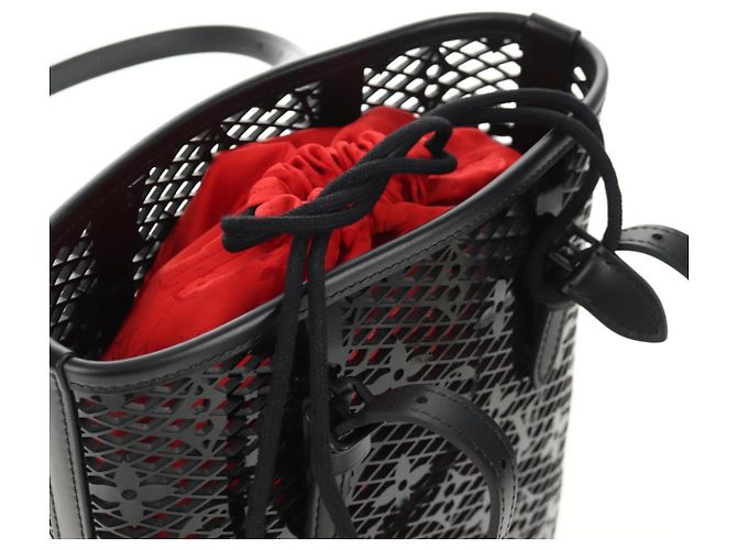 LOUIS VUITTON Borsa a Spalla Monogram Lace Bucket PM Nera M20352 LV Auth BA8977SAM Nero Monogramma - vista 10