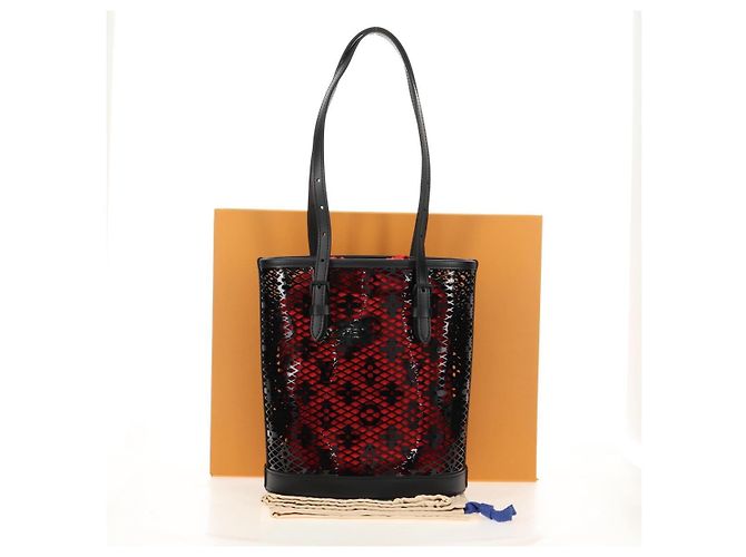 LOUIS VUITTON Borsa a Spalla Monogram Lace Bucket PM Nera M20352 LV Auth BA8977SAM Nero Monogramma - vista 12