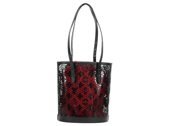LOUIS VUITTON Borsa a Spalla Monogram Lace Bucket PM Nera M20352 LV Auth BA8977SAM Nero Monogramma - vista 2