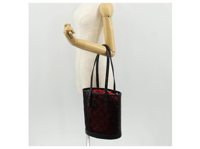 LOUIS VUITTON Borsa a Spalla Monogram Lace Bucket PM Nera M20352 LV Auth BA8977SAM Nero Monogramma - vista 26