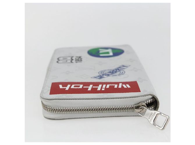Zippy Organizer Geldbörse Monogram Logo Story LOUIS VUITTON M67824 LV Auth 148549SAM Weiß Monogramm - Ansicht 4