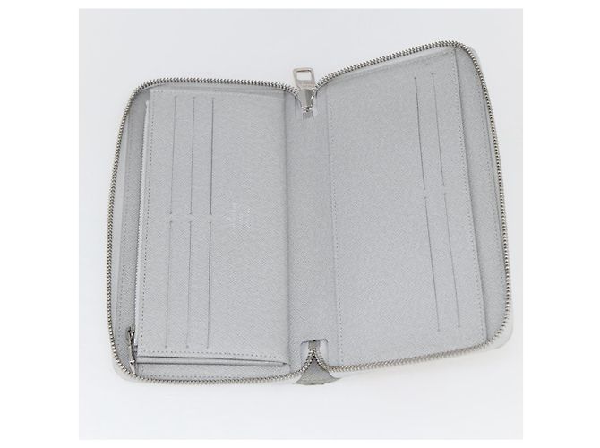 Zippy Organizer Geldbörse Monogram Logo Story LOUIS VUITTON M67824 LV Auth 148549SAM Weiß Monogramm - Ansicht 9