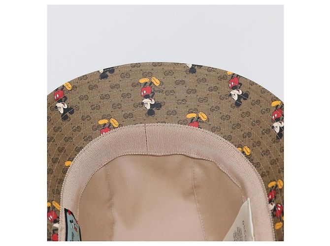 GUCCI Micro GG Supreme Disney Hut PVC Größe M Beige 602978 Auth am10313SAM - Ansicht 10