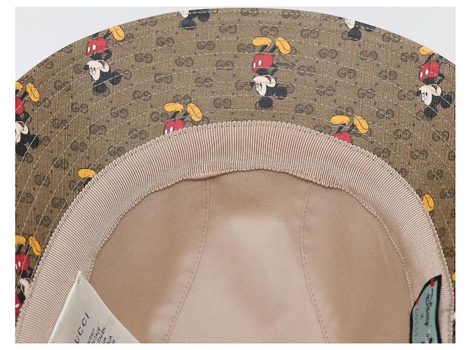GUCCI Micro GG Supreme Disney Hut PVC Größe M Beige 602978 Auth am10313SAM - Ansicht 9