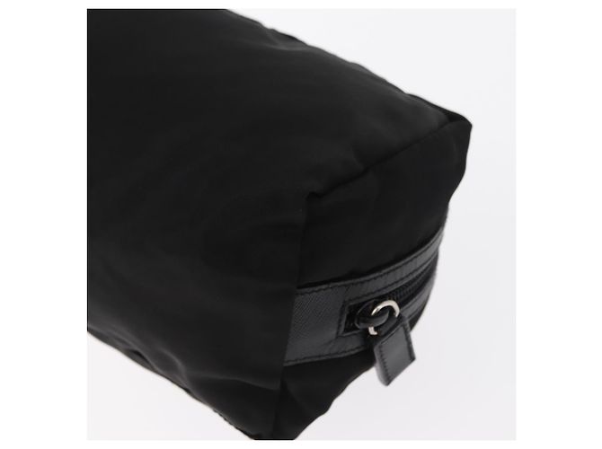 Pochete Prada Nylon Preto Prata Auth ka131 - vista 11