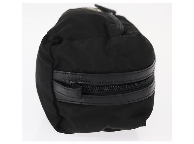 Pochete Prada Nylon Preto Prata Auth ka131 - vista 4
