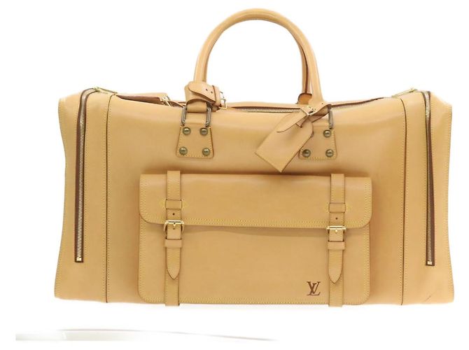 LOUIS VUITTON Borsa da Viaggio Boston Nomad Ordine Speciale Beige LV Auth 22115SV - vista 2