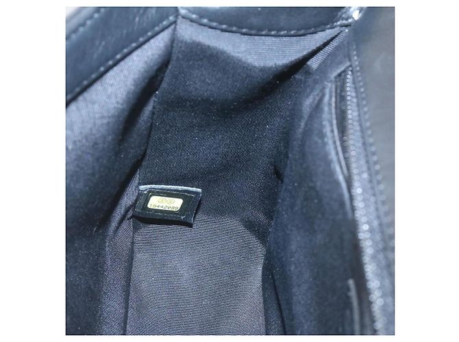 CHANEL Matelassé Boy Chanel Borsa a Spalla con Catena in Pelle di Agnello Nera CC Auth 29190SAM Nero - vista 20