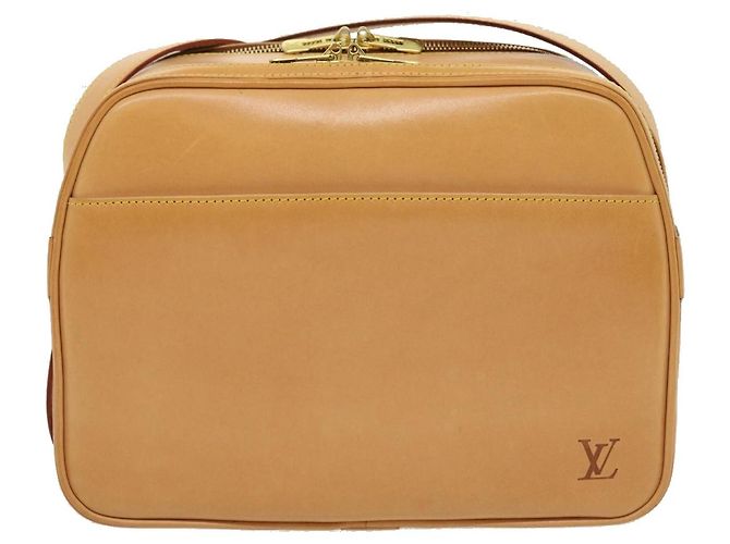 LOUIS VUITTON Borsa Reporter PM in Pelle Nomade SPO Beige LV Auth ai626SAV - vista 13