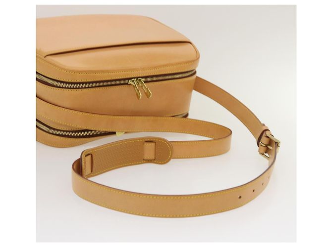 LOUIS VUITTON Borsa Reporter PM in Pelle Nomade SPO Beige LV Auth ai626SAV - vista 7