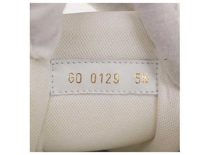 Sneakers Trainer LOUIS VUITTON in pelle Alte Bianche 1A5A0D LV Auth ak173SM Bianco - vista 16