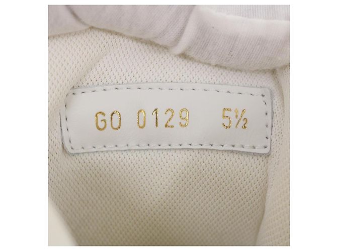 Sneakers Trainer LOUIS VUITTON in pelle Alte Bianche 1A5A0D LV Auth ak173SM Bianco - vista 8