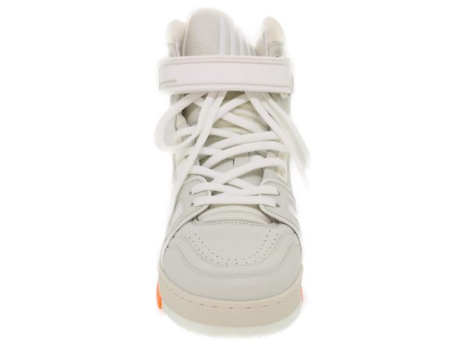 Sneakers Trainer LOUIS VUITTON in pelle Alte Bianche 1A5A0D LV Auth ak173SM Bianco - vista 9