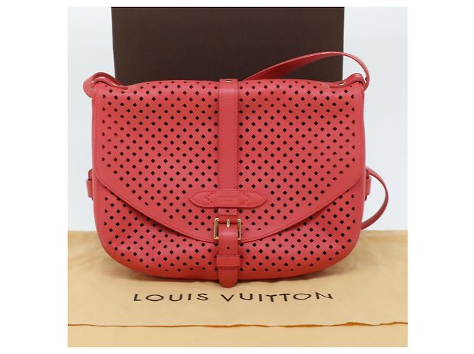 LOUIS VUITTON Borsa a Spalla Perfo Furore Saumur Rosa LV Auth 41755SAM - vista 12