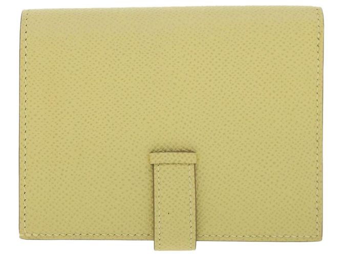 Hermès Portafoglio compatto HERMES Bearn Epsom Giallo Auth 45049SM - vista 2