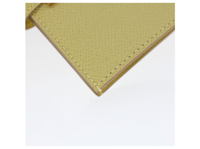 Hermès Portafoglio compatto HERMES Bearn Epsom Giallo Auth 45049SM - vista 7