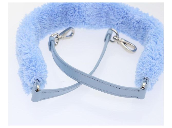 PRADA Borsa a Mano Terry 2 in 1 Azzurro Chiaro Nero Auth 47188SAV Blu chiaro - vista 23