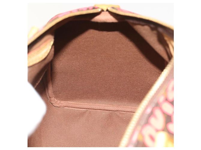 LOUIS VUITTON Borsa a Mano Speedy 30 Monogram Graffiti Rosa M93704 LV Auth 56156SAM Monogramma - vista 24