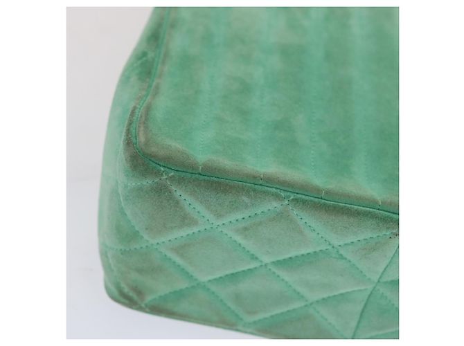 CHANEL Borsa a Mano in Camoscio Verde CC Auth 68731SAV - view 15