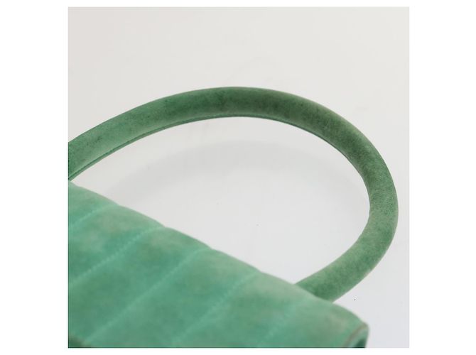 CHANEL Borsa a Mano in Camoscio Verde CC Auth 68731SAV - view 8