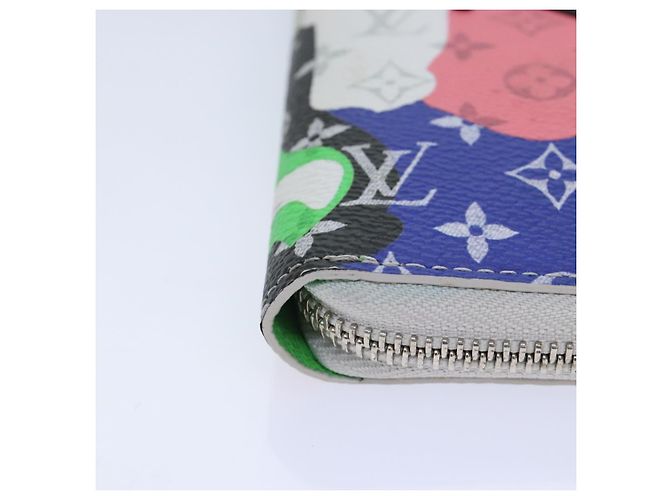 LOUIS VUITTON Monogram LV Portrait Zippy Vertical Wallet M82590 LV Auth 92757SAM White - view 14