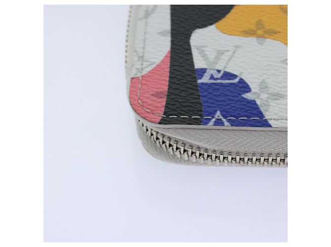 LOUIS VUITTON Monogram LV Portrait Zippy Vertical Wallet M82590 LV Auth 92757SAM White - view 15
