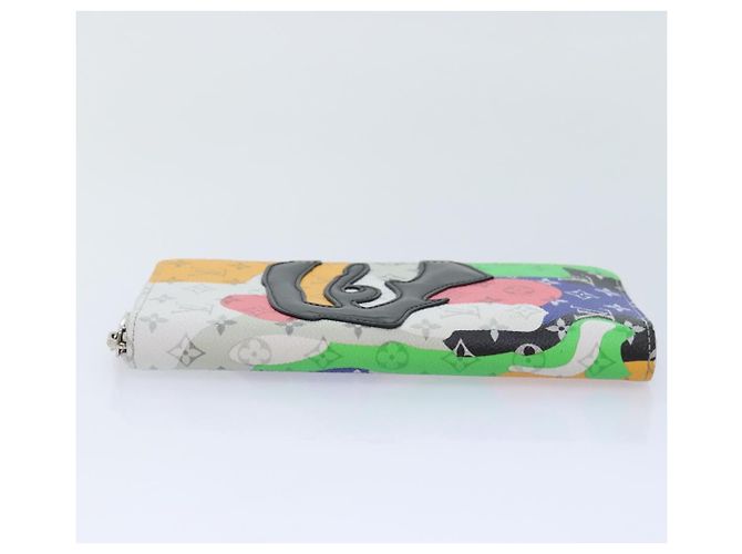 LOUIS VUITTON Monogram LV Portrait Zippy Vertical Wallet M82590 LV Auth 92757SAM White - view 4