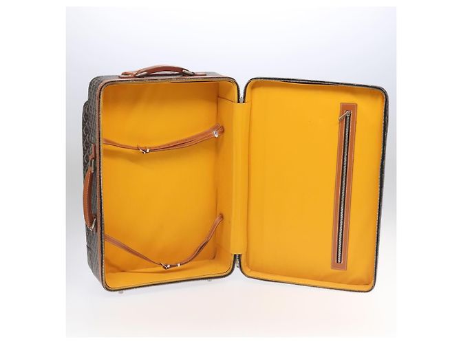 Maleta GOYARD Herringbone Trolley PM en PVCCanvas marrón Auth mr552SAM Castaño - vista 12