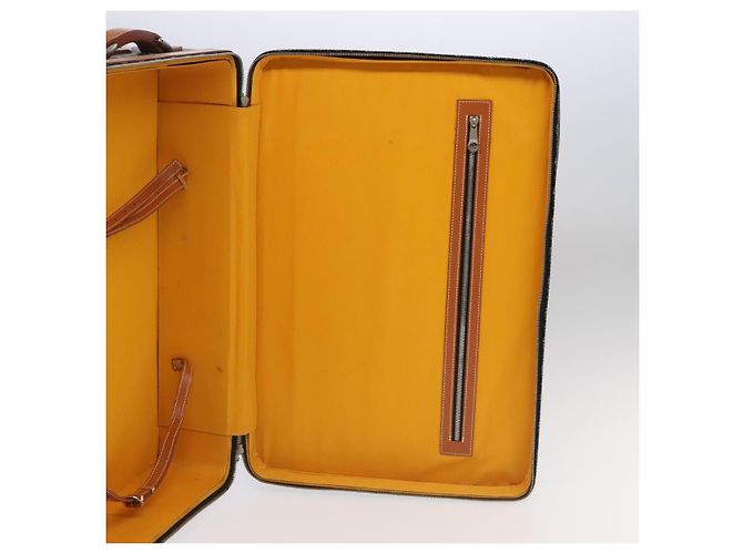 Maleta GOYARD Herringbone Trolley PM en PVCCanvas marrón Auth mr552SAM Castaño - vista 21