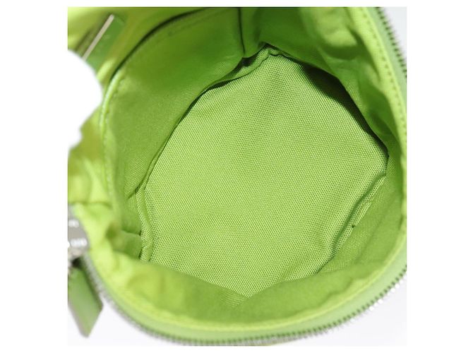 Borsa a Spalla PRADA in Tela Argento Verde Auth 102538SAV - vista 10