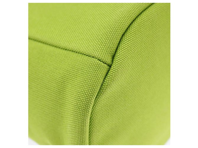 Borsa a Spalla PRADA in Tela Argento Verde Auth 102538SAV - vista 15