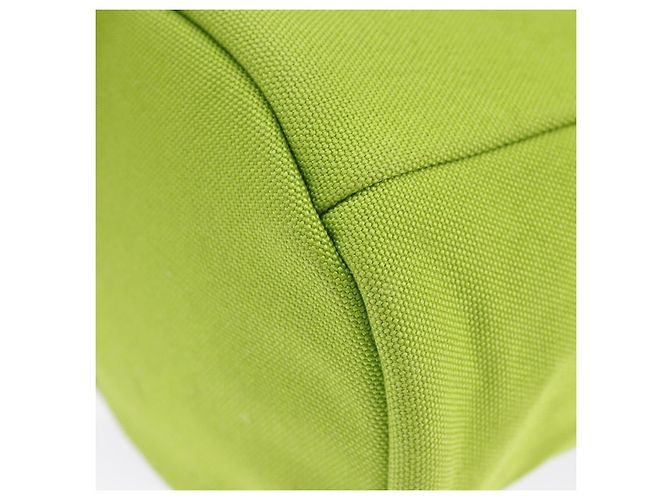 Borsa a Spalla PRADA in Tela Argento Verde Auth 102538SAV - vista 16