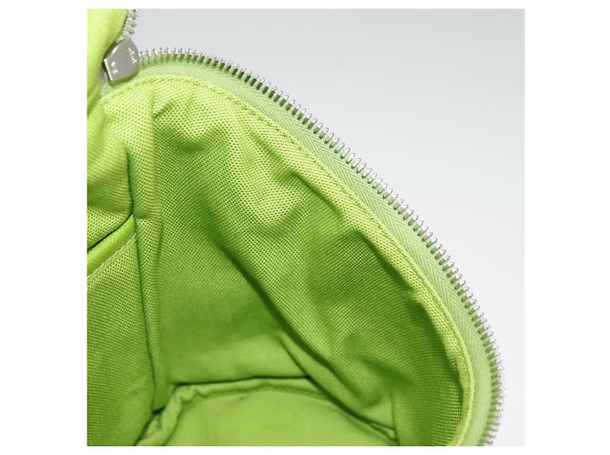 Borsa a Spalla PRADA in Tela Argento Verde Auth 102538SAV - vista 19