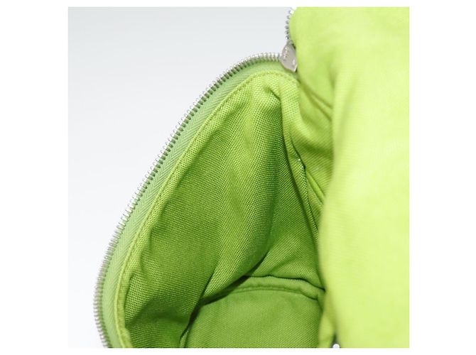 Borsa a Spalla PRADA in Tela Argento Verde Auth 102538SAV - vista 20