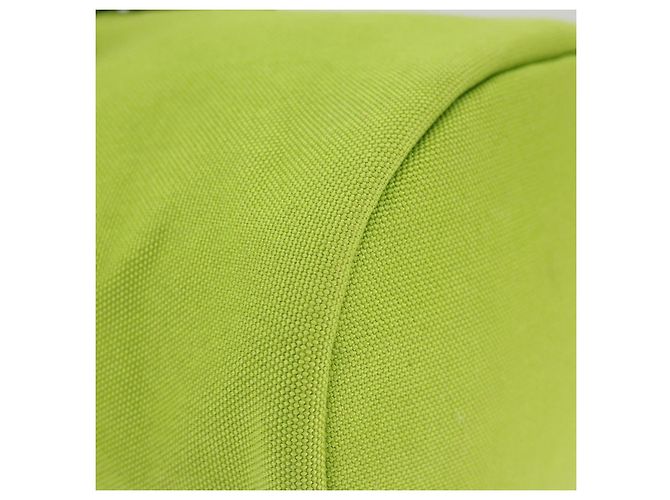 Borsa a Spalla PRADA in Tela Argento Verde Auth 102538SAV - vista 7