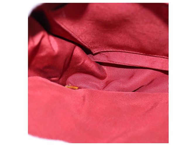 CHANEL Borsa a Spalla con Catena V Stitch in Pelle di Agnello Rossa CC Auth 102030SAM Rosso - vista 20