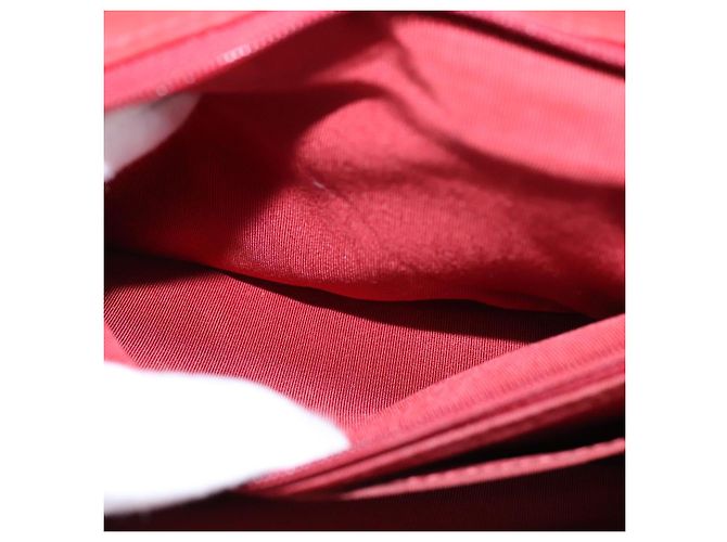 CHANEL Borsa a Spalla con Catena V Stitch in Pelle di Agnello Rossa CC Auth 102030SAM Rosso - vista 21