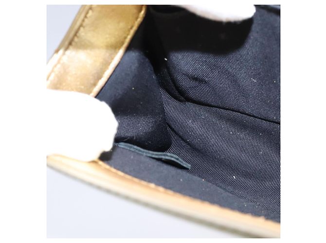 CHANEL Borsa a Spalla Boy Chanel Matelassé Catena Patente Oro CC Auth 106721SAM D'oro - vista 20