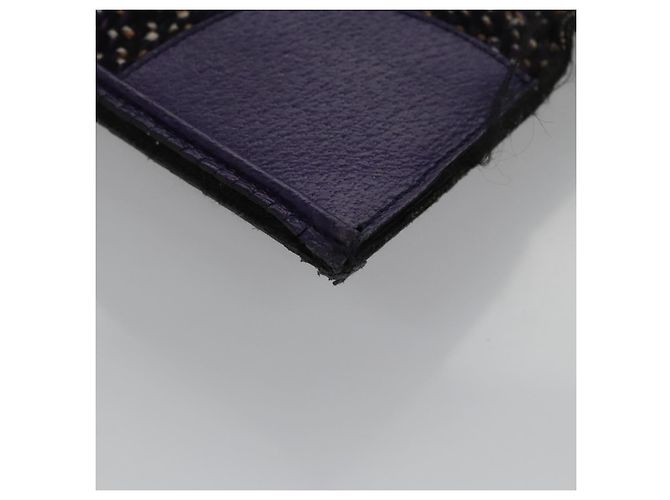 PRADA Borsa a mano in lana pelle viola argento Auth bs20846A Porpora - vista 16