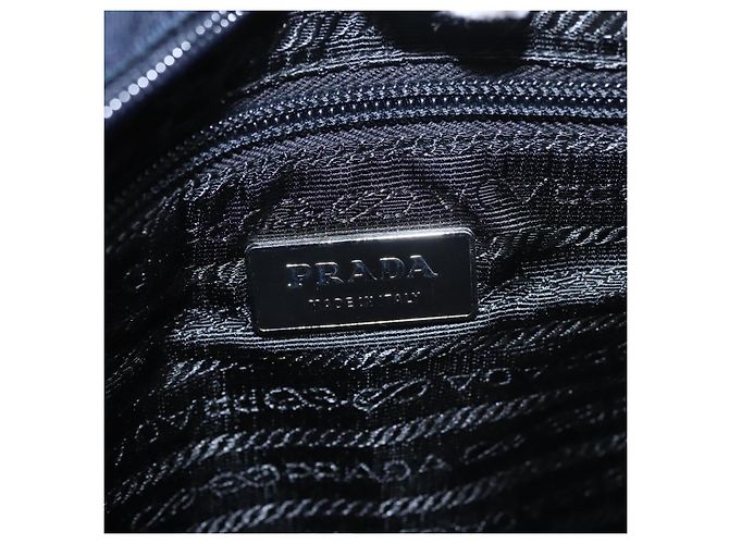 PRADA Borsa a mano in lana pelle viola argento Auth bs20846A Porpora - vista 19