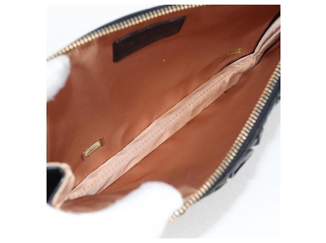 CHANEL Borsa a Mano con Catena in Pelle di Agnello Nera Oro CC Auth yk18016M Nero D'oro - vista 9