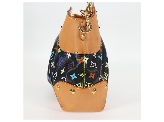 LOUIS VUITTON Bolso de Mano Judy MM Monograma Multicolor 2Way M40256 LV Auth 121498M Negro - vista 3