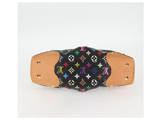 LOUIS VUITTON Bolso de Mano Judy MM Monograma Multicolor 2Way M40256 LV Auth 121498M Negro - vista 5