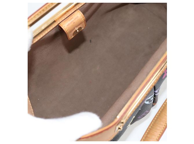 LOUIS VUITTON Bolso de Mano Judy MM Monograma Multicolor 2Way M40256 LV Auth 121498M Negro - vista 9