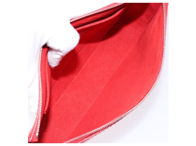 LOUIS VUITTON Pochette Accessori Epi Rossa M52947 LV Auth 141595V Rosso - vista 10