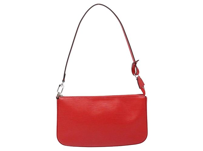 LOUIS VUITTON Pochette Accessori Epi Rossa M52947 LV Auth 141595V Rosso - vista 13